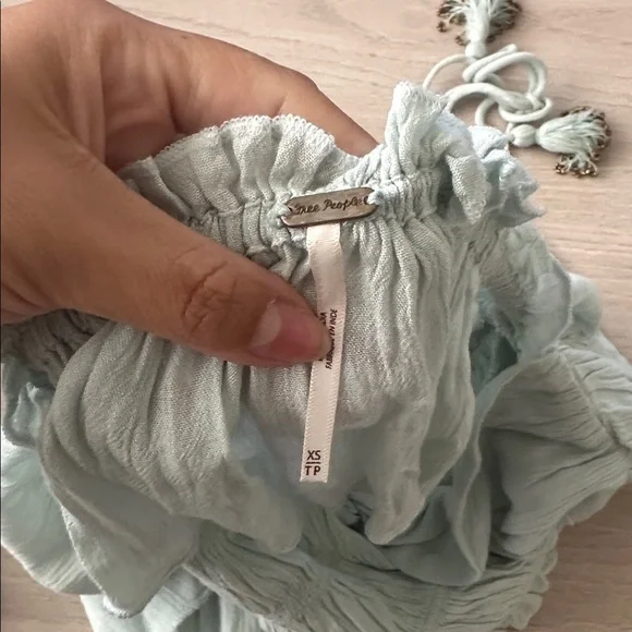 FREE PEOPLE Soft Blue Ruffled Set - Picture 6 of 8